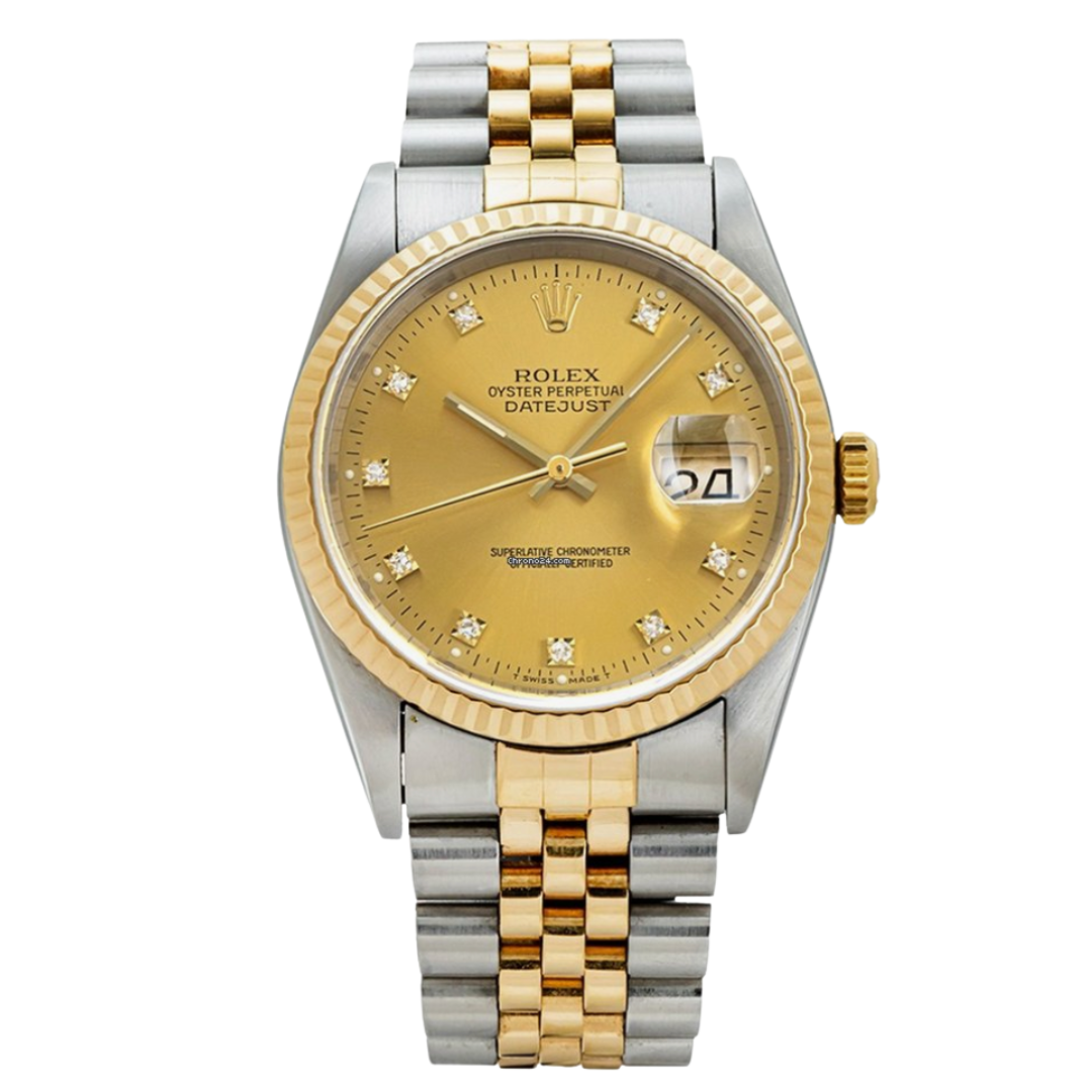 Rolex Datejust - Factory Diamond Dial 36MM - 1990's